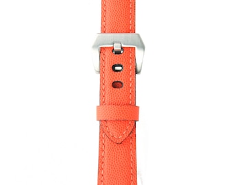 Apple watchband, iWatch band, orange leather watchband, Leather Watchband, watch, band, Apple watch band