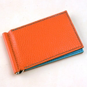 EDC V.2 Wallet La Perla Azzurra Veg Tanned Leather Slim 