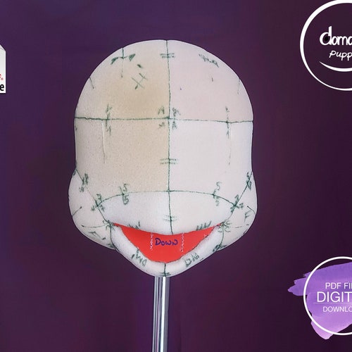 Round Puppet Head Foam Pattern Etsy