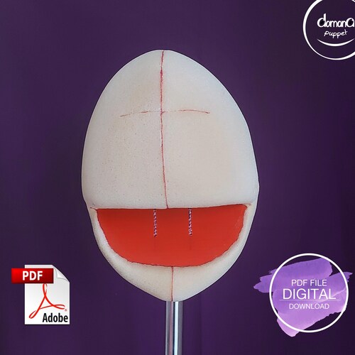 Round Puppet Head Foam Pattern Etsy