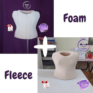 Female PUPPET TORSO Foam and Fleece PATTERNS Pdf File Digital Download