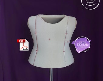 Puppet Male TORSO FOAM PATTERN Pdf File Digital Download