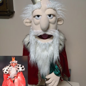 KING PUPPET Professional Hand Rod Puppet Half Body - Etsy