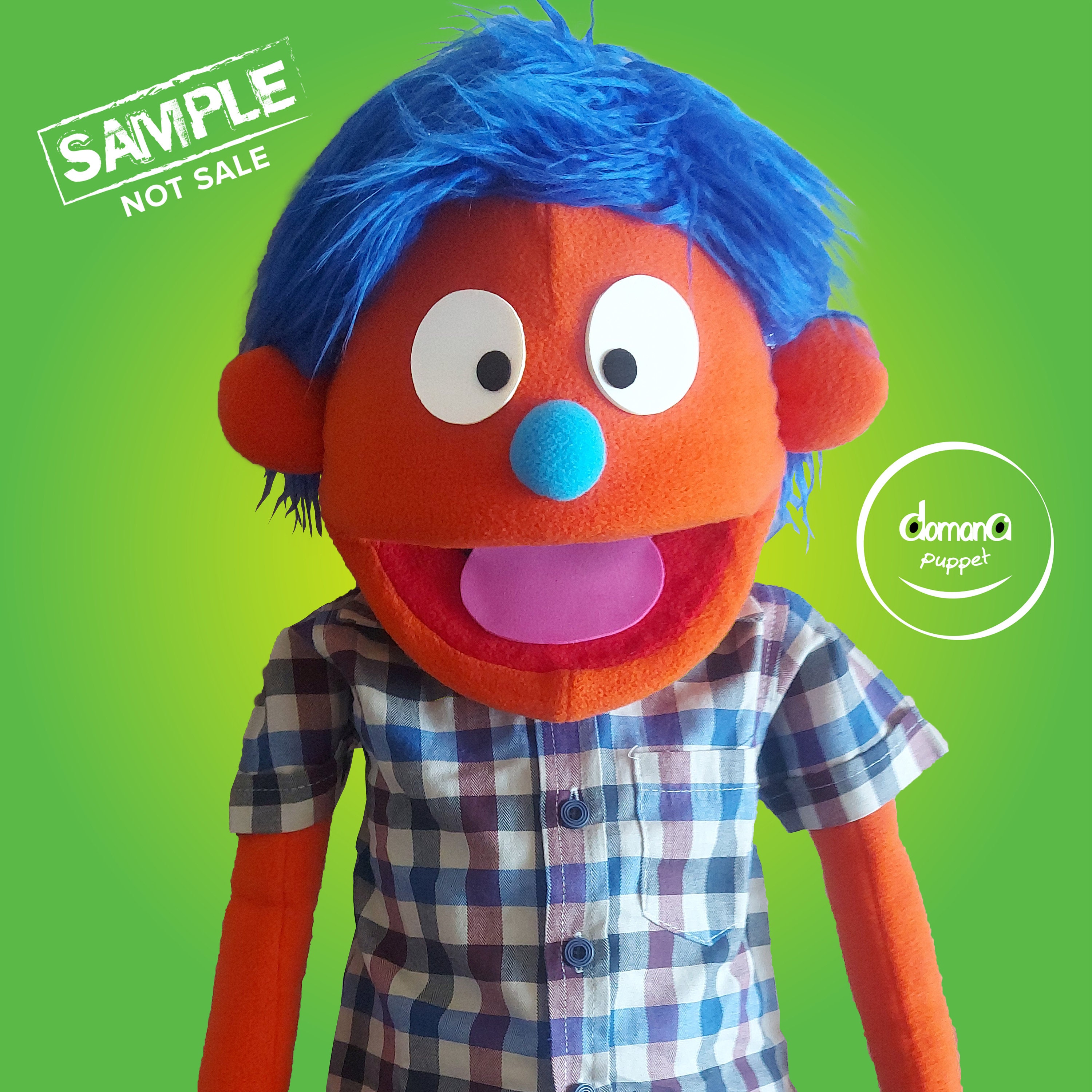 Fuzzbrain Puppet MUPPET Style PUPPETS Professional Hand Rod Puppet - Full Body - Etsy