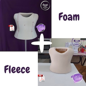 Puppet Male Torso FOAM and FLEECE PATTERNS Pdf File Digital Download