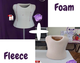 Títere Torso masculino PATRONES DE ESPUMA y FLEECE Archivo Pdf Descarga digital