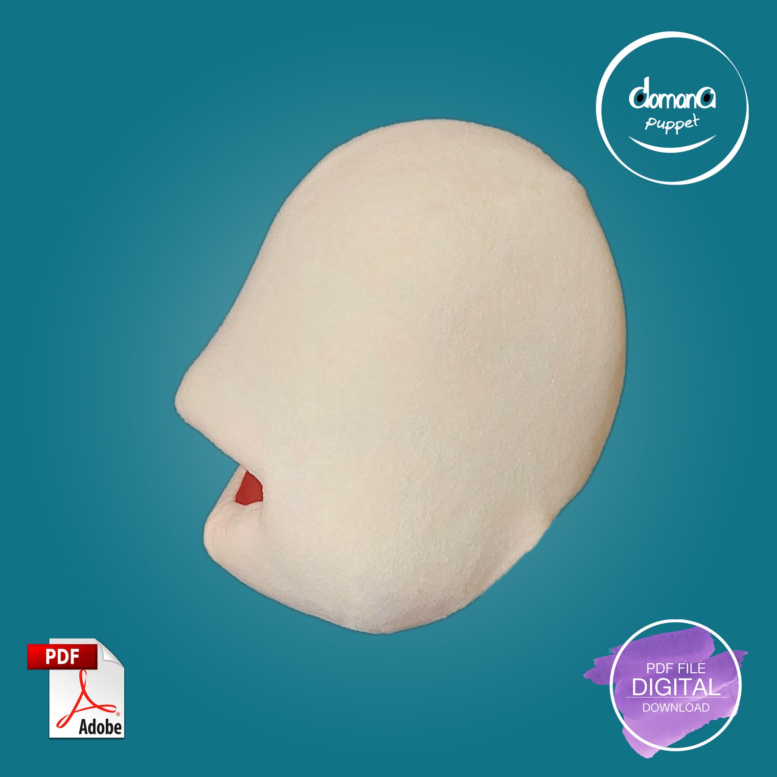 Puppet Head FOAM and FLEECE Patterns Ruddycheeked Etsy Australia