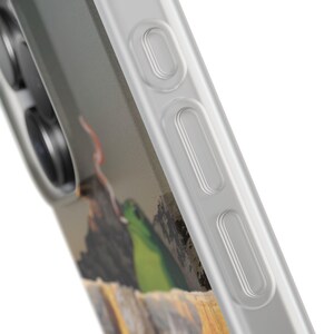 Frog Canyon Phone Case | Funny Retro Collage, The Bananas Are Ripe, Surreal Desert Mountain Ski Scene, Weird Art Flexi Case, iPhone image 6