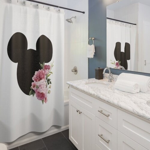 Shower Curtain / Disney Inspired Home Decor / Bathroom Decor / Etsy