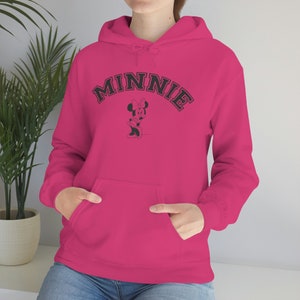 Minnie Hoodie / Disney Inspired / Unisex Heavy Blend Hooded Sweatshirt / Minnie Mouse image 7