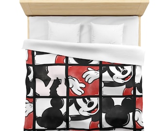 Disney Inspired Microfiber Duvet Cover / Mickey / Home Decor / Disney Home Collection / Disney Bedding