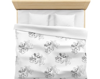 Disney Inspired Microfiber Duvet Cover / Steamboat Willie / Bedroom Collection / Mickey / Home Decor