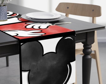 Printed Table Runner / Disney Inspired Home Decor / Disney Lovers Gift / Mickey / Custom Kitchen Decor / Disney Dining