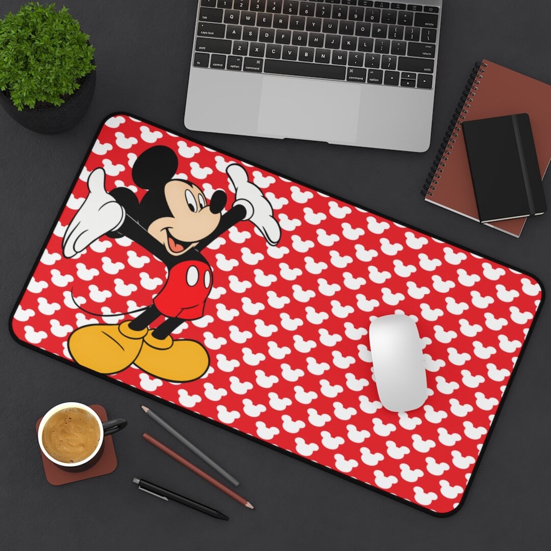 Disney Inspired Desk Mat / Mickey Mouse / Office Supplies / Mouse Pad