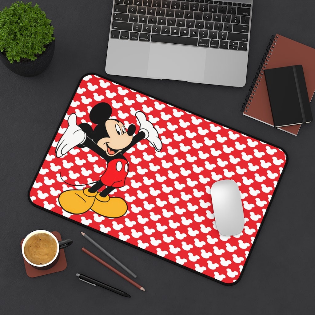 Disney Inspired Desk Mat / Mickey Mouse / Office Supplies / Etsy