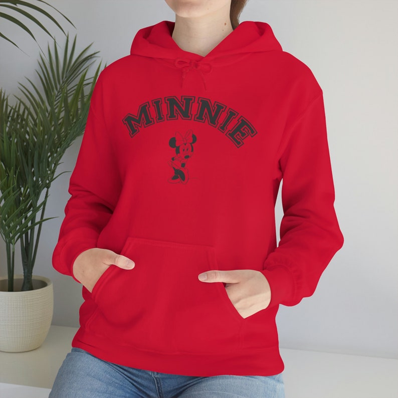 Minnie Hoodie / Disney Inspired / Unisex Heavy Blend Hooded Sweatshirt / Minnie Mouse image 8