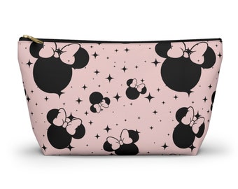 Roze Minnie tas/accessoires zakje/Disney geïnspireerd/reistas/Disney Park tas/cosmetica tas
