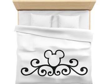 Copripiumino in microfibra ispirato alla Disney / Decorazione con motivo di Topolino / Collezione per camera da letto / Arredamento per la casa / Coperta di Topolino