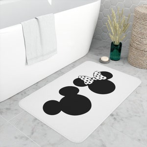 Memory Foam Bath Mat / Disney Inspired Home Decor / Anti-Slip Rug / Disney Lovers Gift / Bathroom Collection