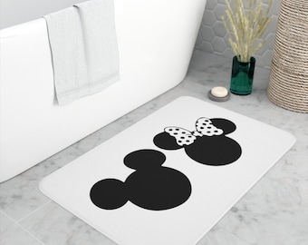 Memory Foam Bath Mat / Disney Inspired Home Decor / Anti-Slip Rug / Disney Lovers Gift / Bathroom Collection