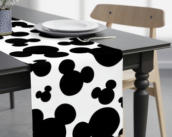 Mickey Table Runner / Disney Inspired Home Decor / Mickey Head / Table Setting / Dining