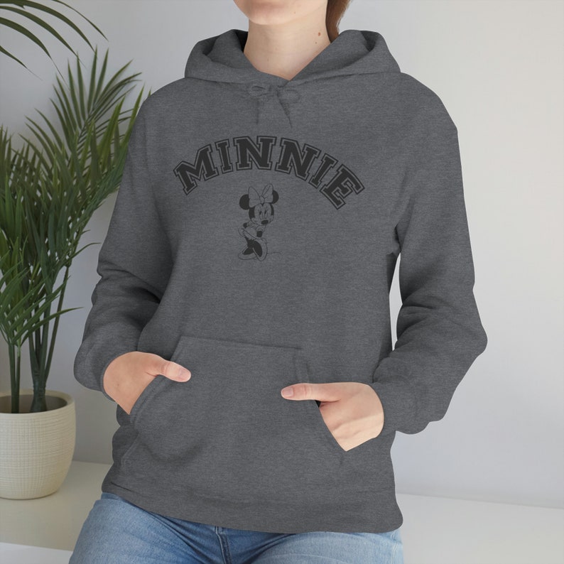 Minnie Hoodie / Disney Inspired / Unisex Heavy Blend Hooded Sweatshirt / Minnie Mouse image 6