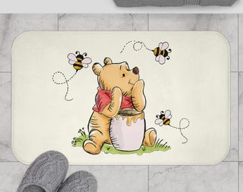 Memory Foam Bath Mat / Disney Inspired / Winnie the Pooh / Bathroom Decor