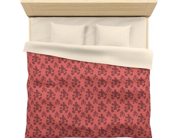 Disney-inspirerat mikrofiberpåslakan / Musse Pigg Rosy Red / Sovrumskollektion / Heminredning / Disney-filt