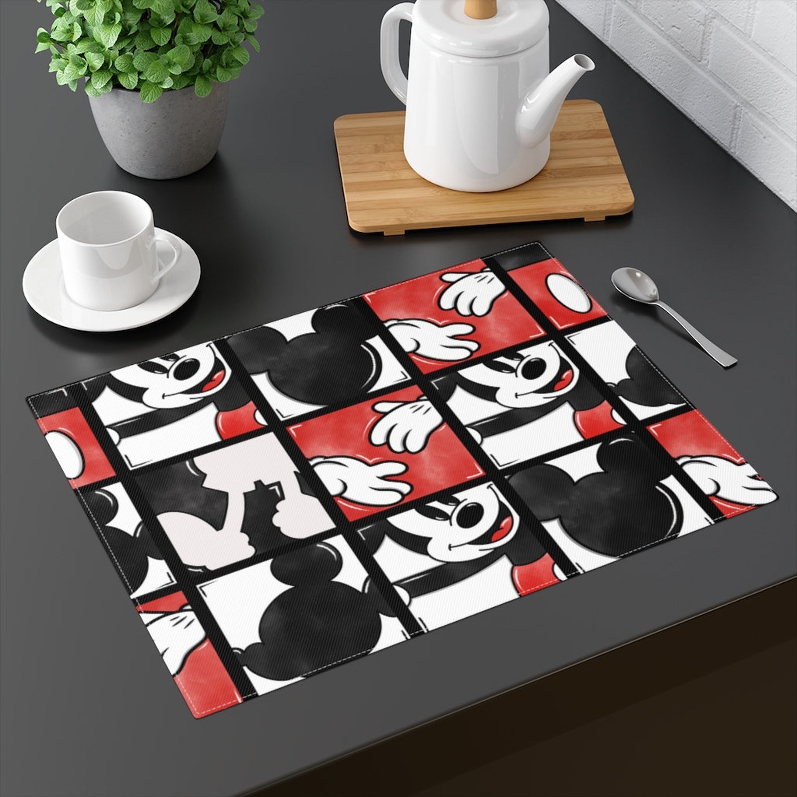 Placemat Cotton / Disney Inspired Decor / Tabletop Placement / Etsy
