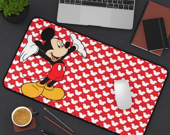 Disney Inspired Desk Mat / Mickey Mouse / Office Supplies / Mouse Pad / Computer Desk Pad