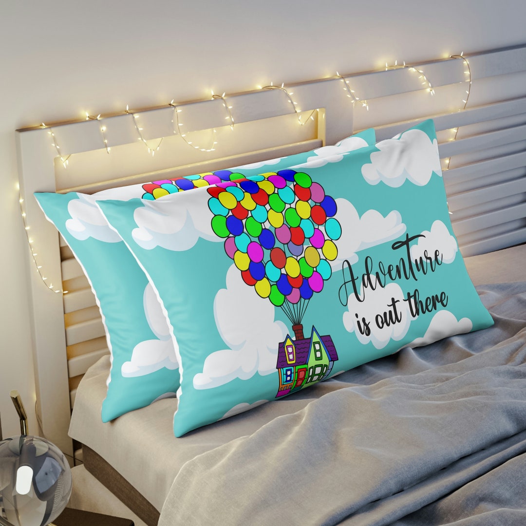 UP Pillow Sham Adventure Is Out There pixar Microfiber Pillow Sham up-pillow-sham-adventure-is-out-there-pixar-microfiber-pillow-sham