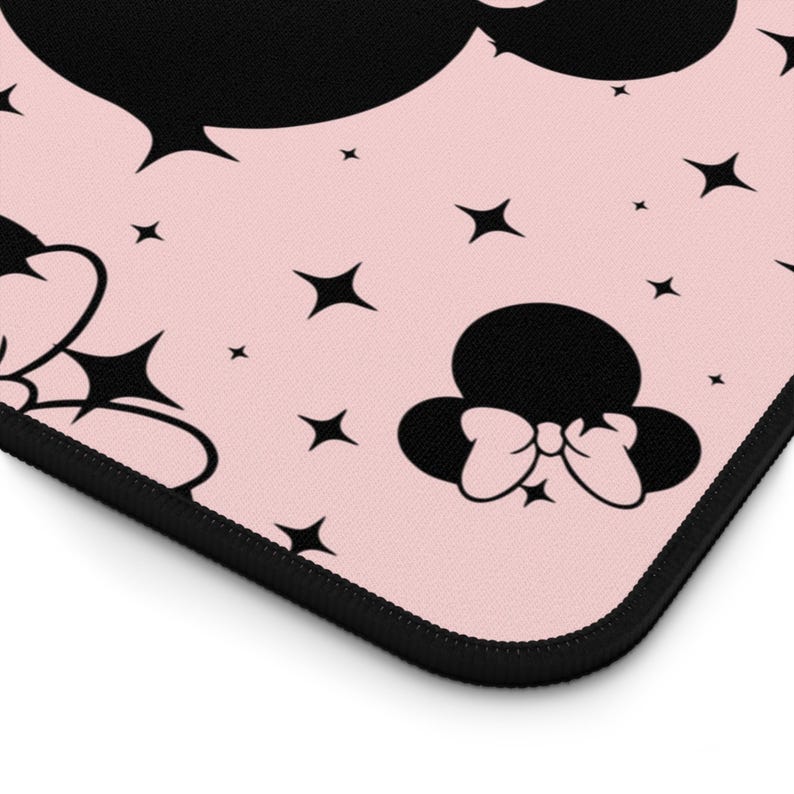 Disney Inspired Desk Mat / Pink Minnie Mouse Ears / Stars / Office Supplies / Mouse Pad / Computer Desk Pad image 8