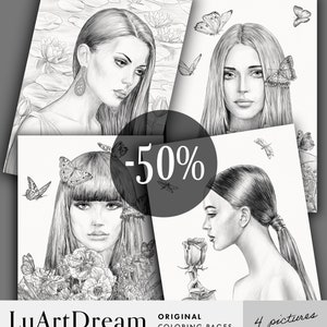50% Ausmalbilder Set - Malseiten zum Ausdrucken - Malseiten ausdrucken - Malseiten ausdrucken - Digitaler Download Ausmalbilder PDF