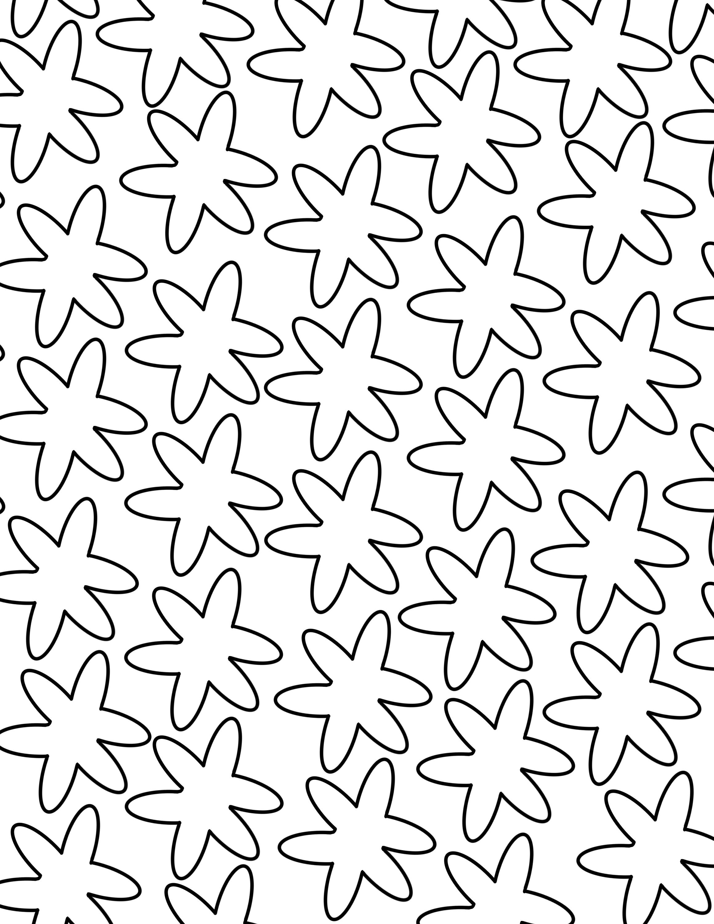 7 Simple Colouring Pages - Etsy