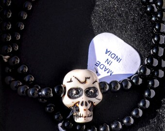 50%OFF|Handmade jewelry Necklaces Skull Mala Necklace - Kali Skull Bead Mala Beaded Jewelry