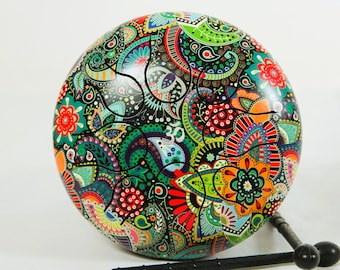 ÚLTIMO 40% DE DESCUENTO / Handpan musical, tambor de lengua de acero, tambor de tanque, tambor musical, afinación, tambor alegre - Regalo perfecto