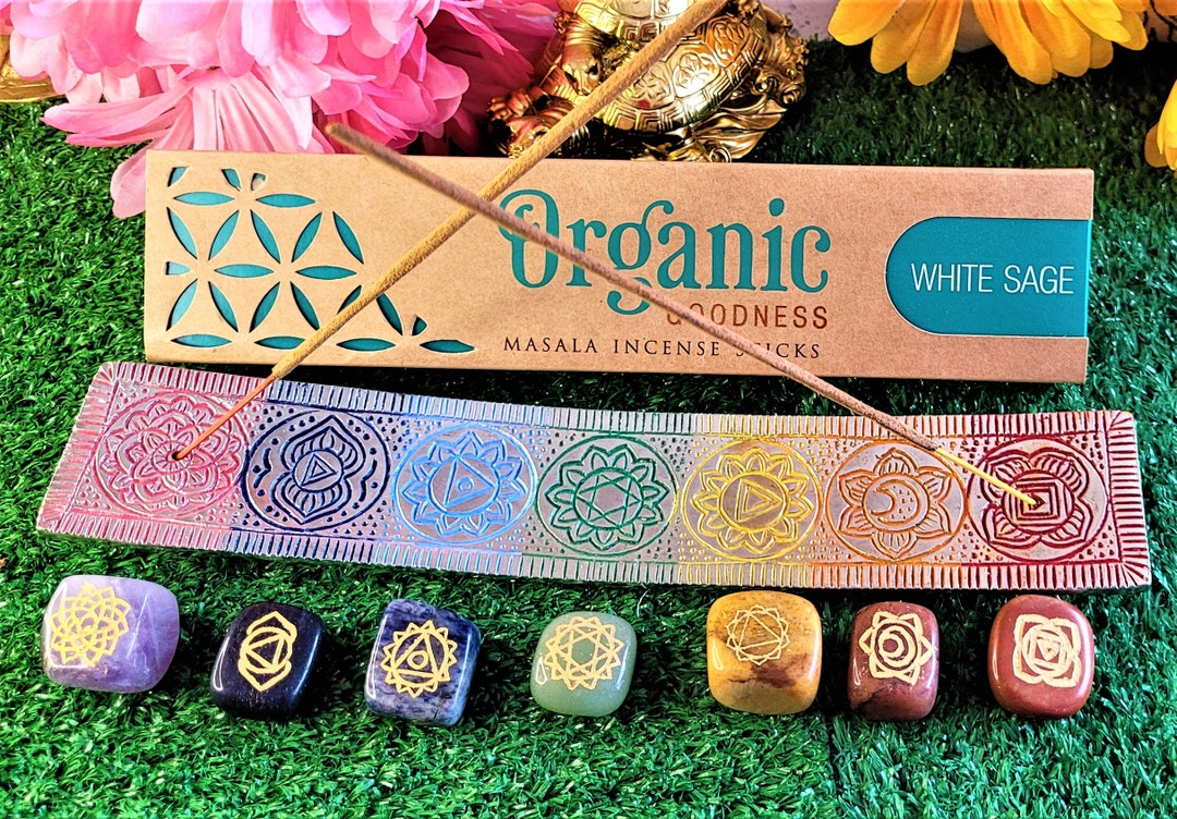 7 Chakra Crystal Kit Healing Tumbled Set Chakra Balancing Crystals ...