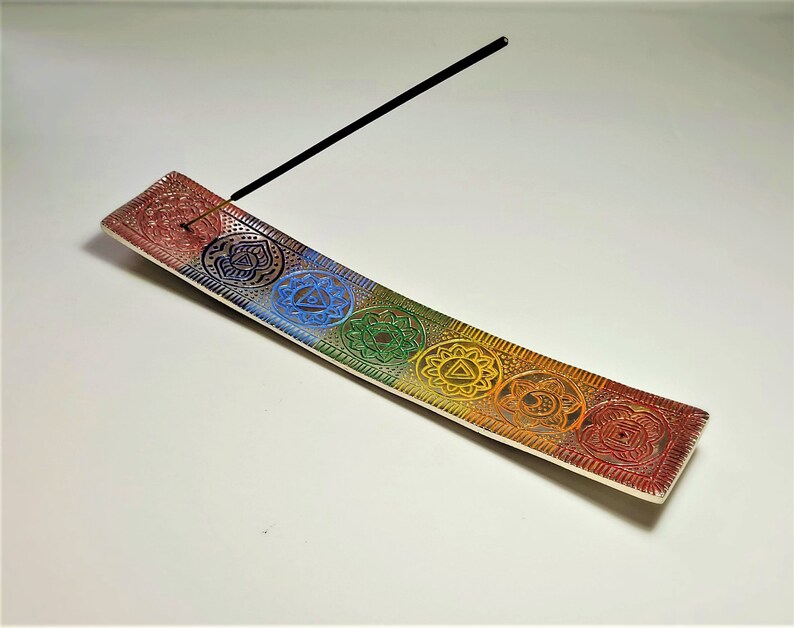 LAST CHANCE 50%OFF7 Chakras Engraved Incense Holder Home Decor Incense burner image 2