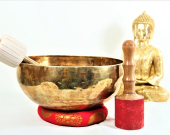 LAST CHANCE 40%OFF|Tibetan Singing Bowl Hand Beaten Anxiety Stress Relief Sound Bowl Meditation Mindfulness Chakra Healing Sound Therapy