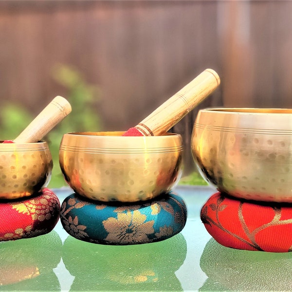LAST CHANCE 40%OFF|Hand beaten Tibetan Singing Bowl Meditation Calm Relaxing Sound Bowl Chakra Balancing Healing Hand hammering bowl