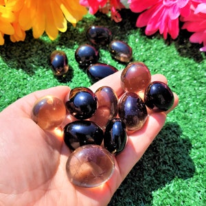 LAST CHANCE 40%OFF|Smokey Quartz Tumbled Stones Tumbled Gemstone Tumbled Crystals Pocket Stone Healing Crystals Tumbled Meditation Stone