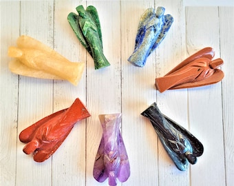 Healing Crystal 7 Chakra Angels Crystals Guardian Angel Natural Crystal Healing Stones| Mindfulness|chakra kit|starter kit|self-care set