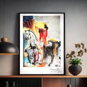 Salvador DALI Lithograph The Christian Knight 1983, Salvador Dalí Print, High-Resolution Digital Download Dali Printable
