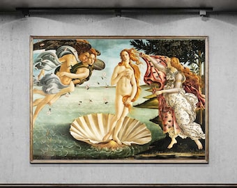 ヴィーナスの誕生 1485 複製版画、サンドロ・ボッティチェリ