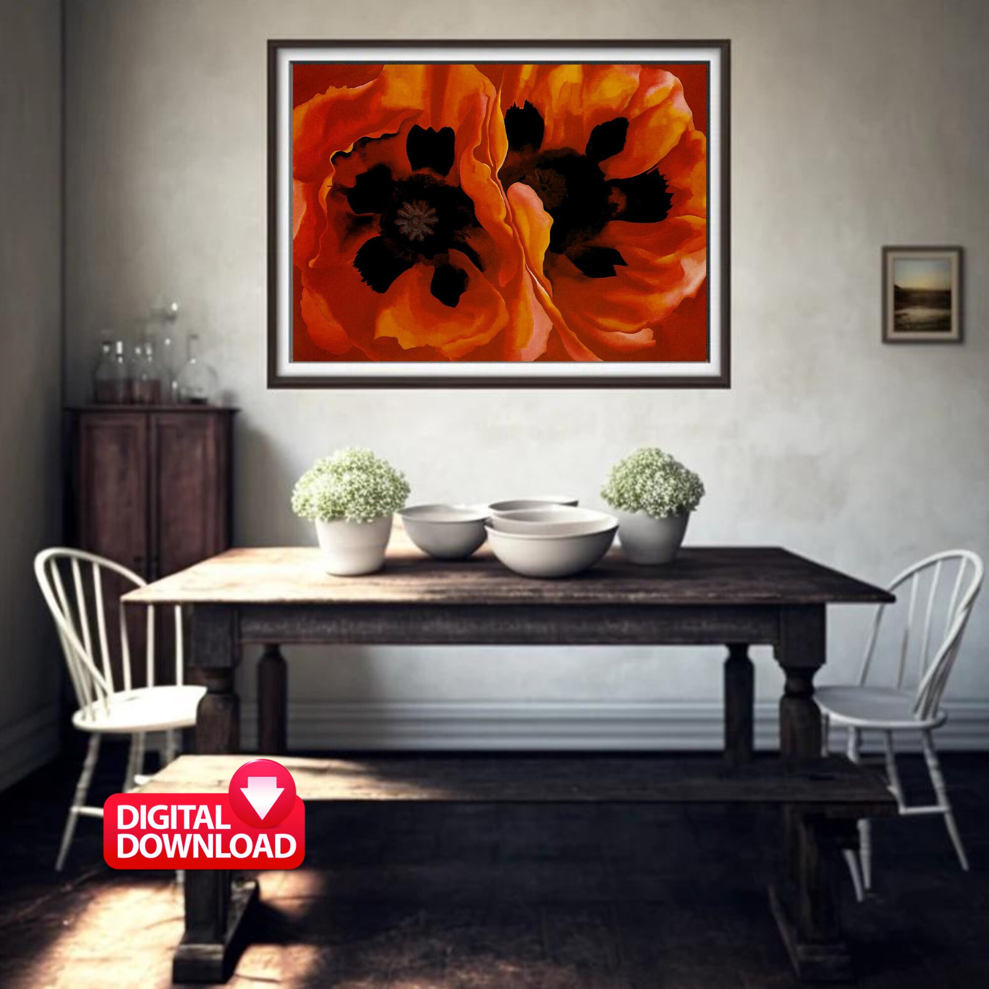 Georgia O'keeffe Oriental Poppies Vintage Print (digital Download) - Etsy