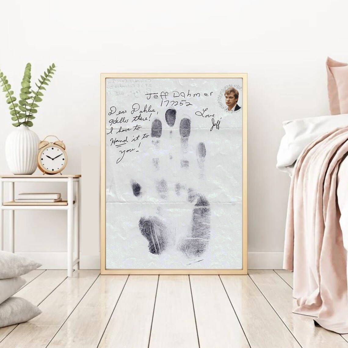JEFFREY DAHMER Handwriting and Right Hand Print Serial Killer Etsy