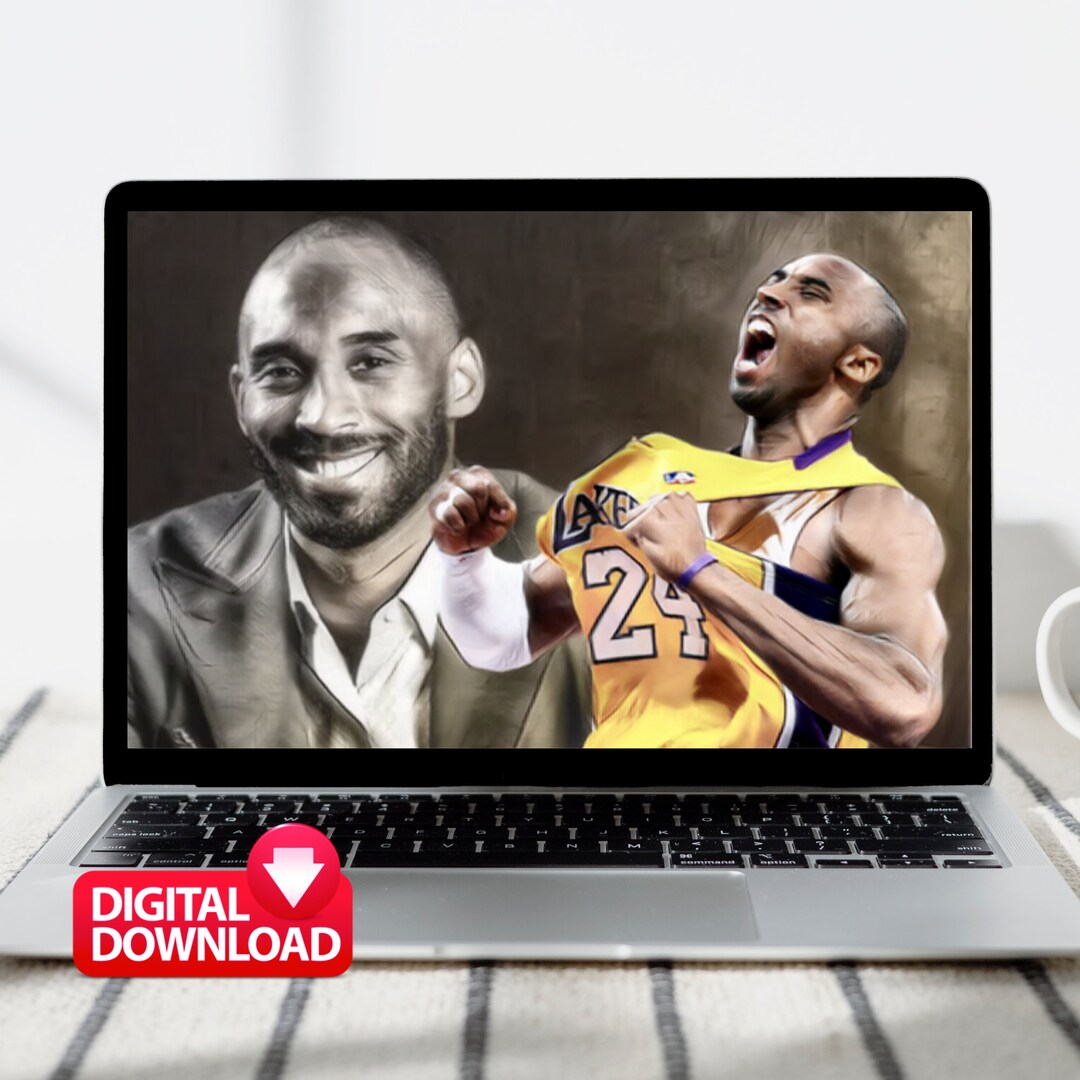 KOBE BRYANT Art Print Los Angeles Lakers Kobe Bryant Wall Etsy