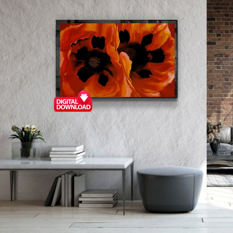 Georgia O'keeffe Oriental Poppies Vintage Print (digital Download) - Etsy