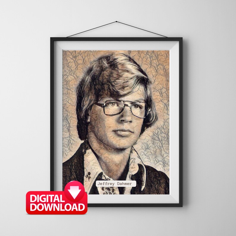 JEFFREY DAHMER High School Yearbook Photo Set of 2 Milwaukee Etsy