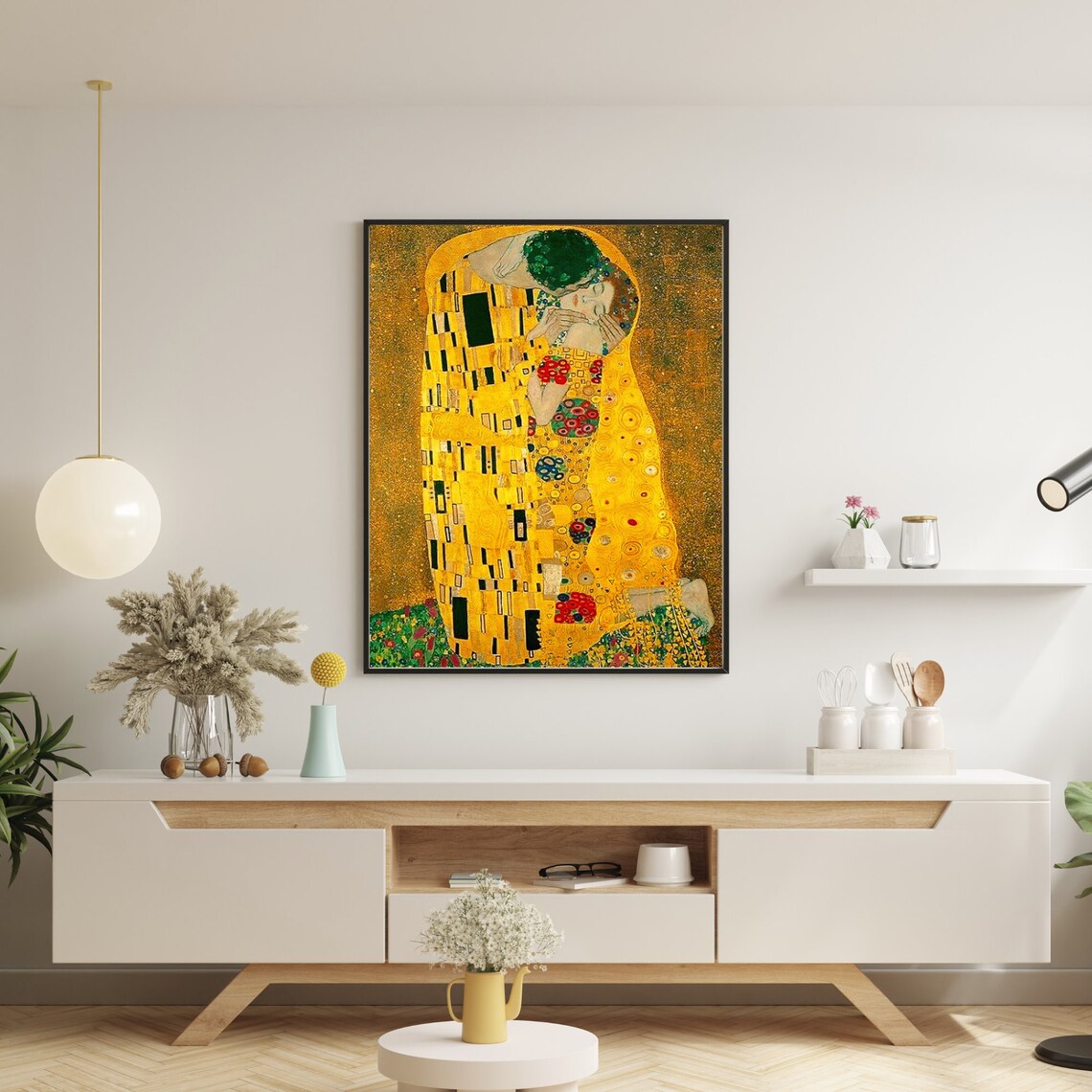 Gustav Klimt the KISS 1908 Most Famous Painting, Printable Klimt Print ...